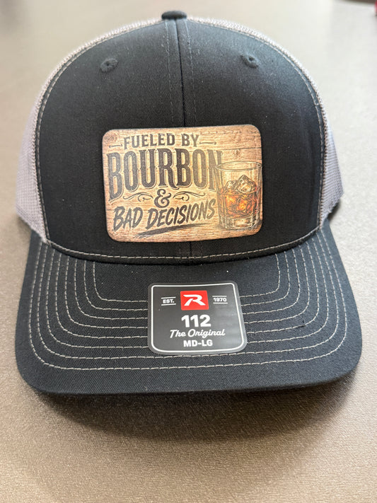 UV Printed Fueled By Bourbon & Bad Decisions Richardson 112 Men's Hat