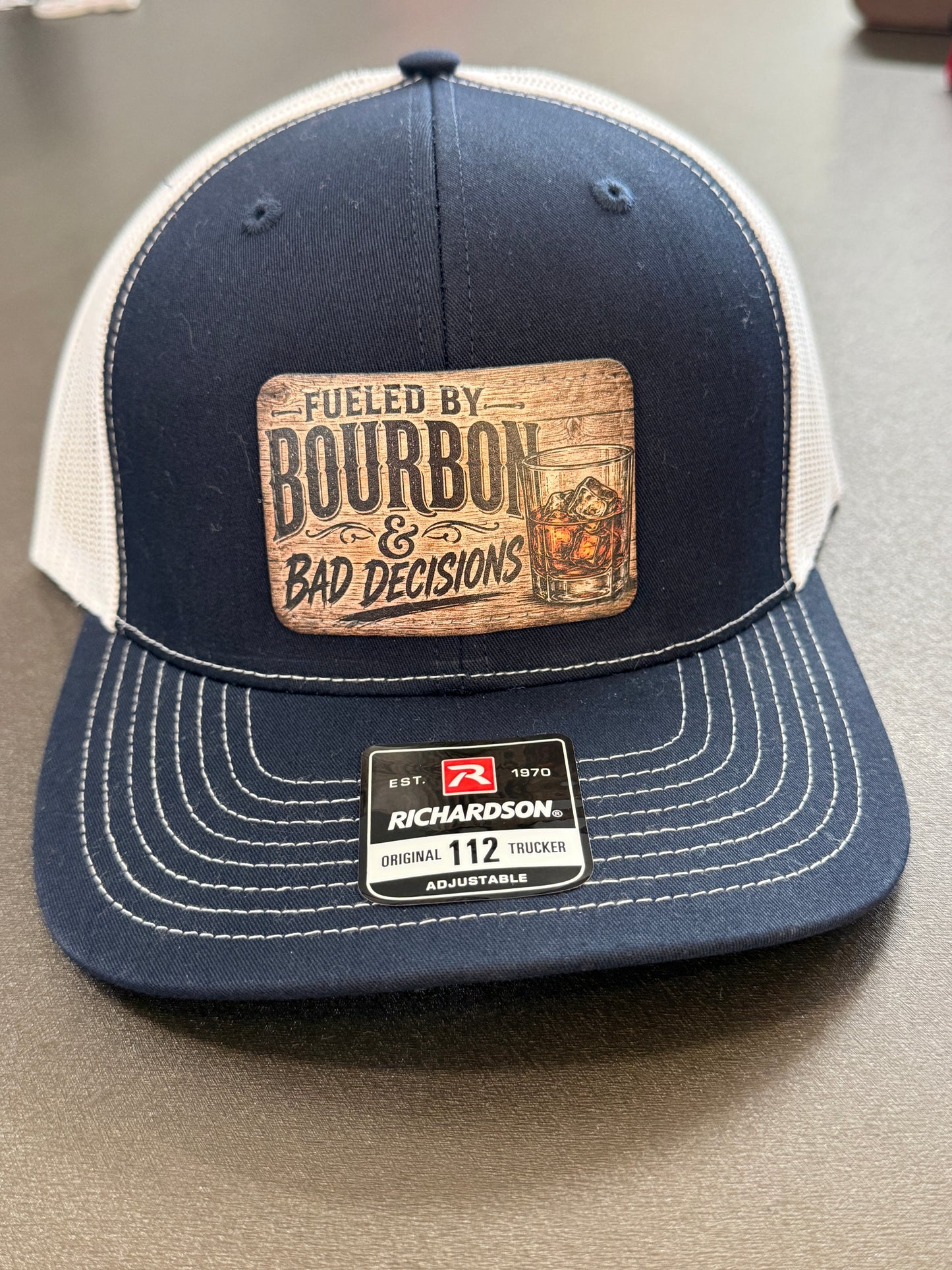 UV Printed Fueled By Bourbon & Bad Decisions Richardson 112 Men's Hat