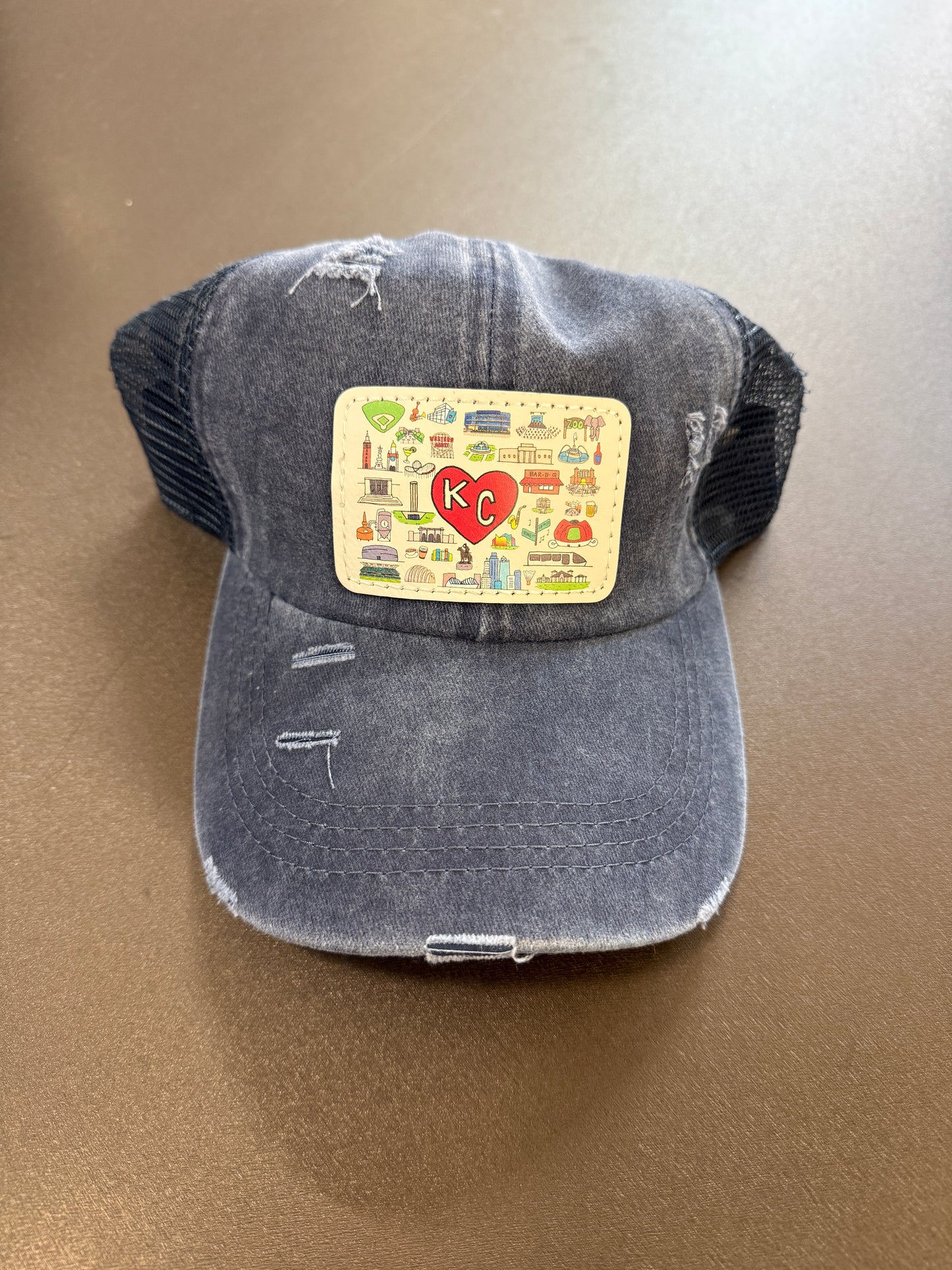 Kansas City Landmarks Women's Ponytail Hat