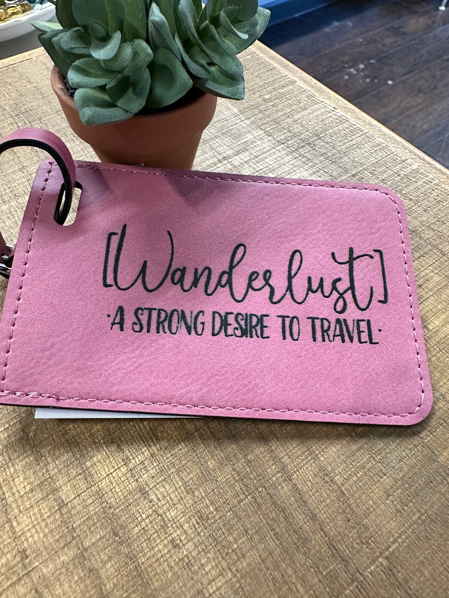 Wanderlust Luggage Tag