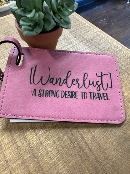 Wanderlust Luggage Tag