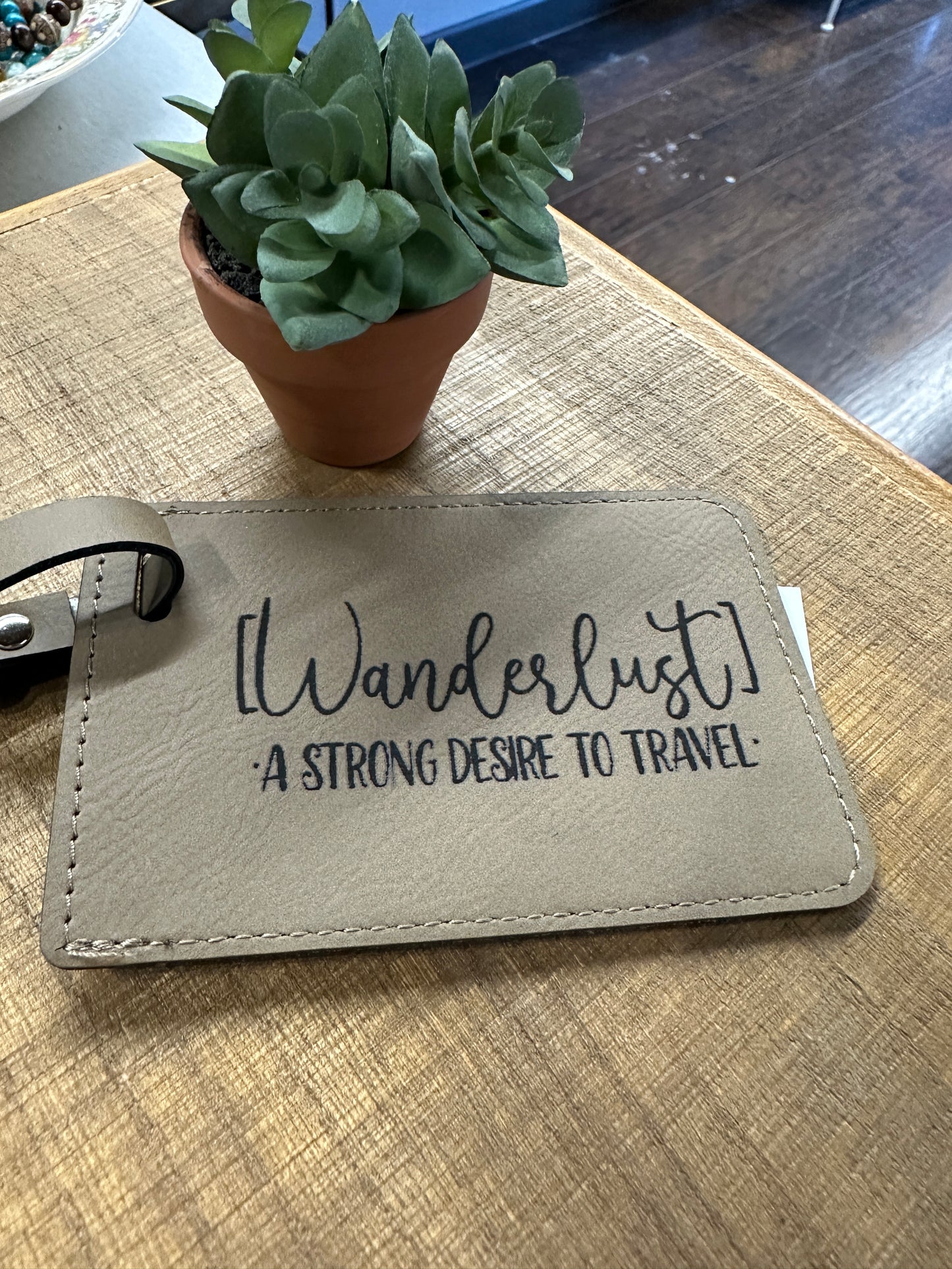 Wanderlust Luggage Tag