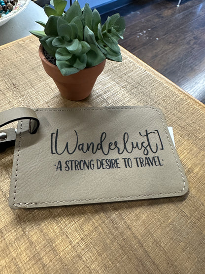 Wanderlust Luggage Tag