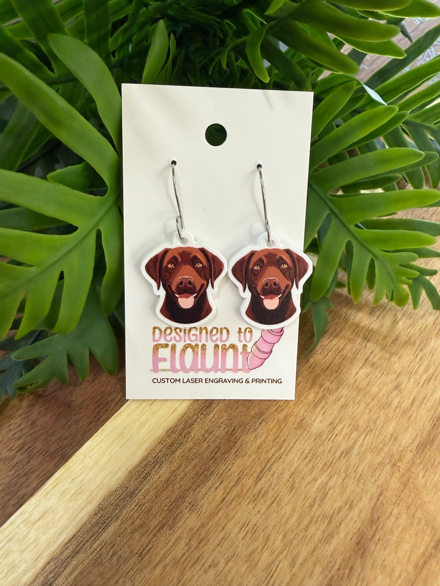 UV Printed Chocolate Charmers Acrylic Dangle Earrings