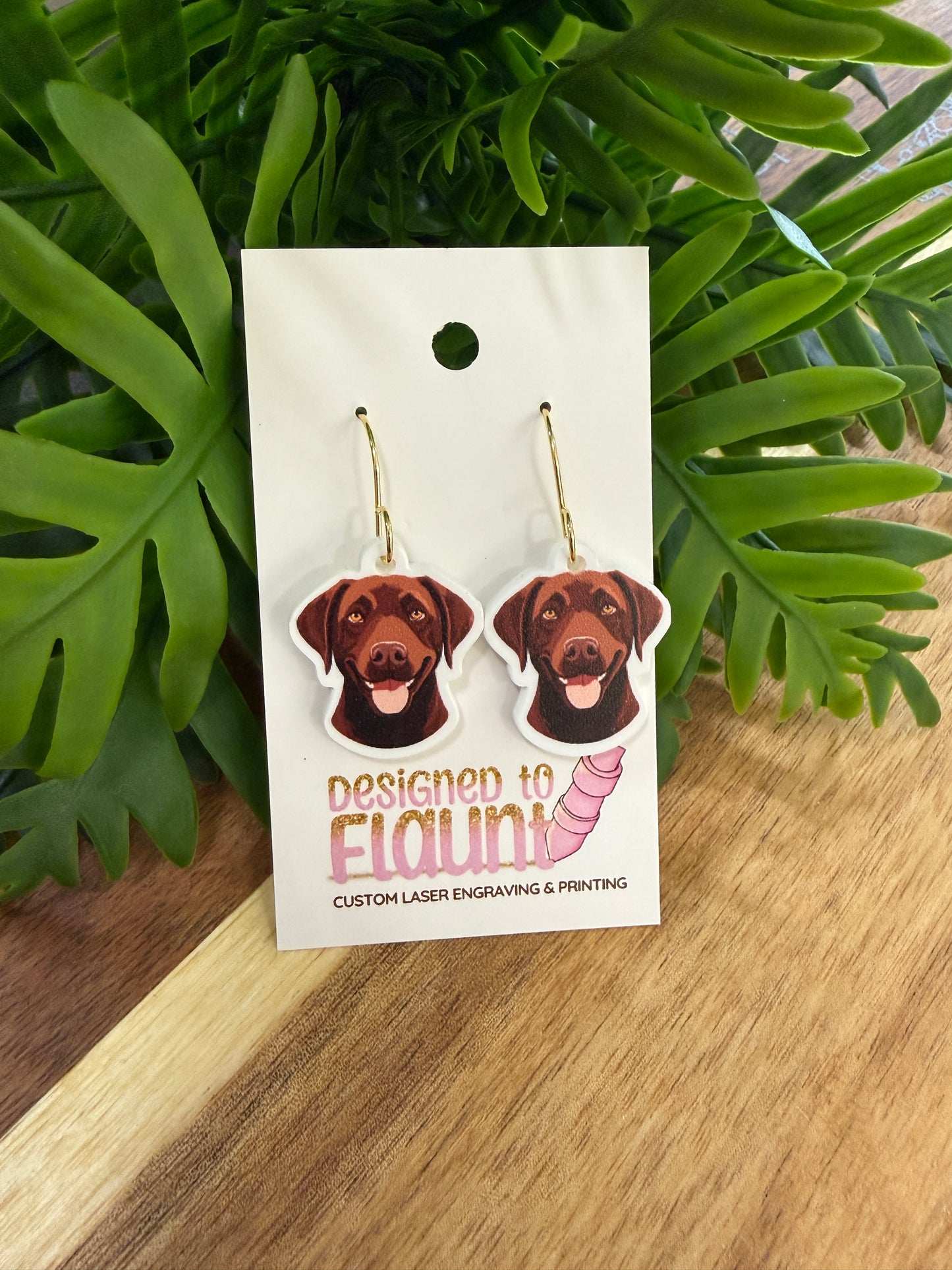 UV Printed Chocolate Charmers Acrylic Dangle Earrings