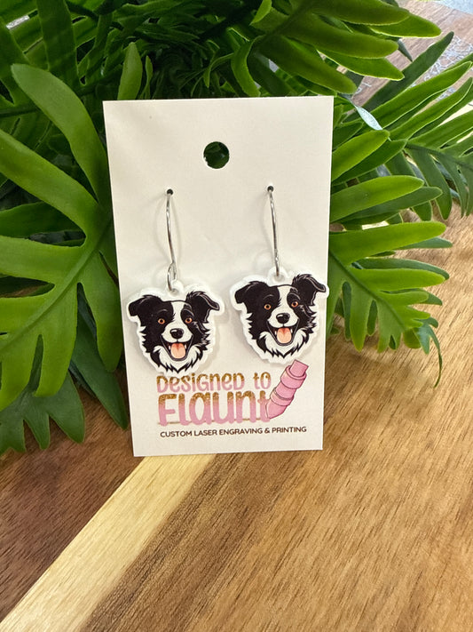 UV Printed Head of the Herd Acrylic Dangle Earrings
