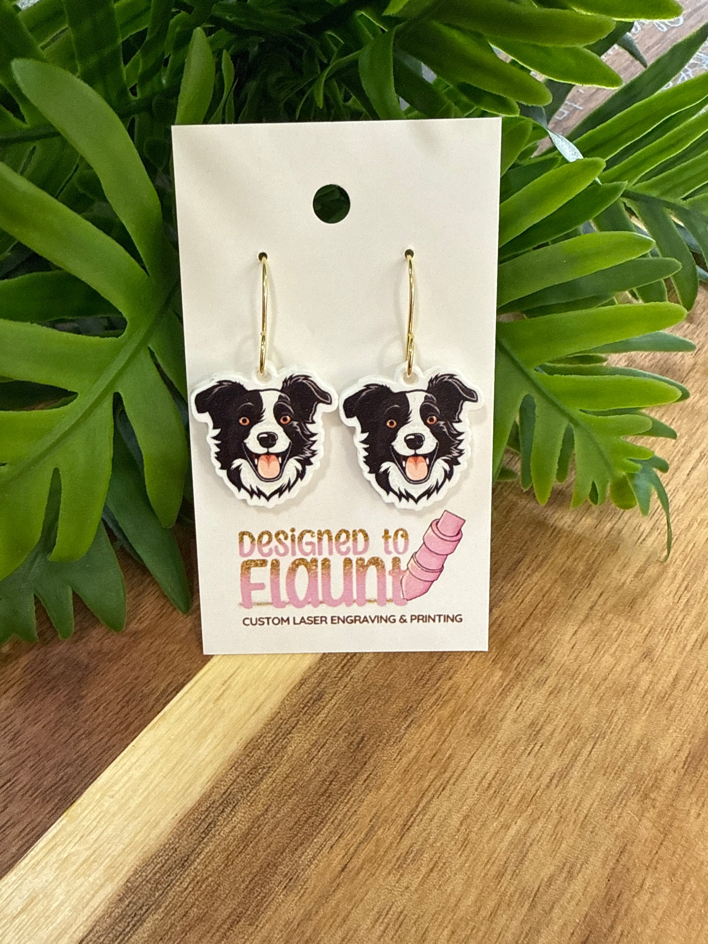 UV Printed Head of the Herd Acrylic Dangle Earrings