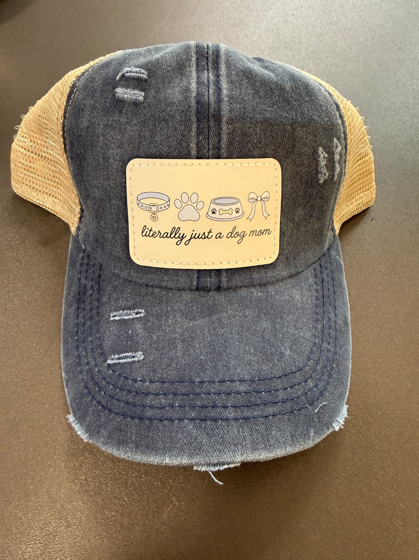 Literally Just a Dog Mom Women's Ponytail Hat