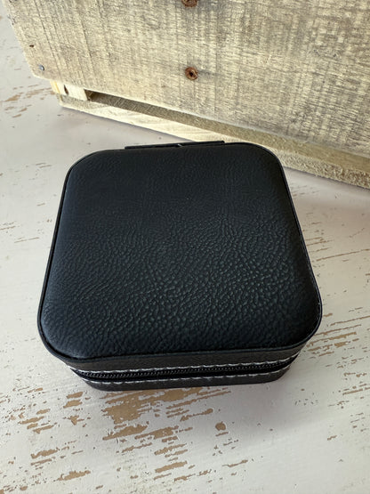 UV Printed State Initials Leatherette Jewelry Box