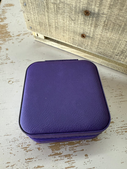 UV Printed State Initials Leatherette Jewelry Box