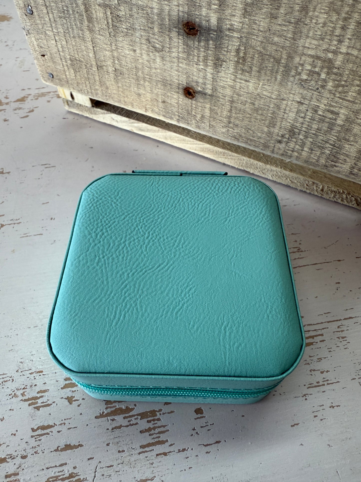 UV Printed State Initials Leatherette Jewelry Box