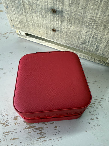 UV Printed State Initials Leatherette Jewelry Box