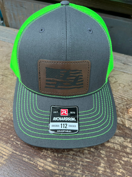 American Flag Geese Men's Richardson 112 Trucker Hat