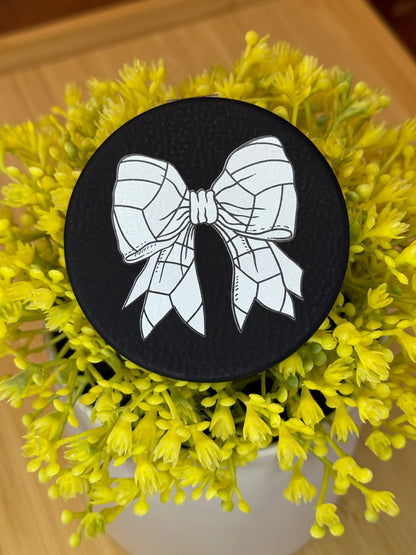 UV Printed Volleyball Bow Compact Mirror