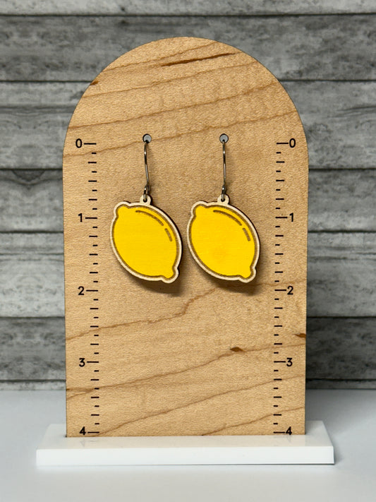 Lemon Dangle Earrings