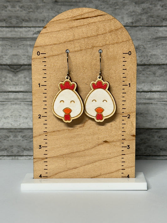 Look at all of those Chickens Dangle Earrings
