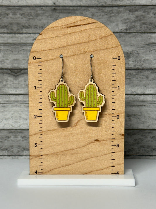 Stuck on You Cactus Dangle Earrings