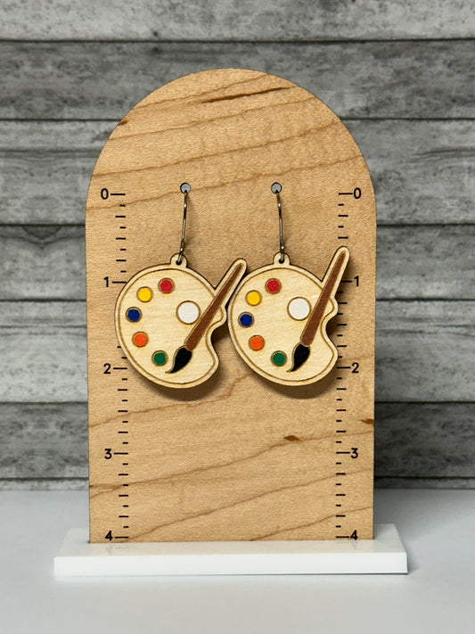 Painter's Palette Dangle Earrings