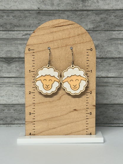 Sheep Dangle Earrings