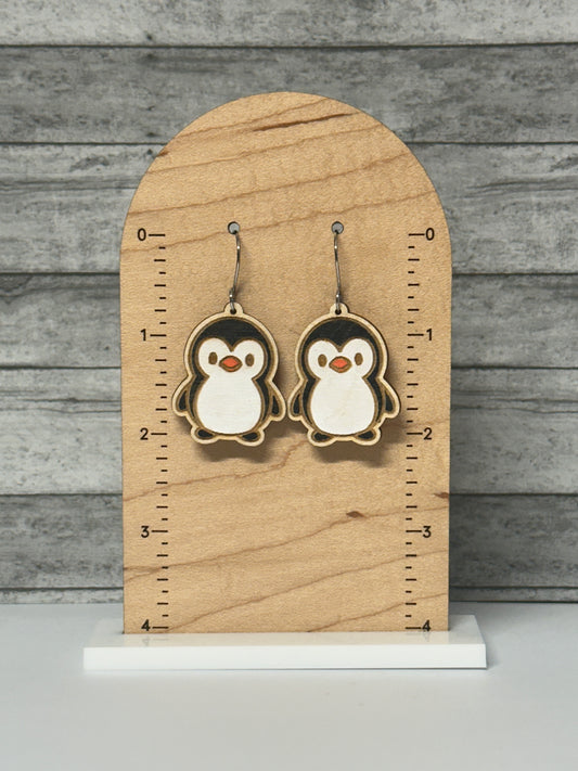 Penguin Dangle Earrings