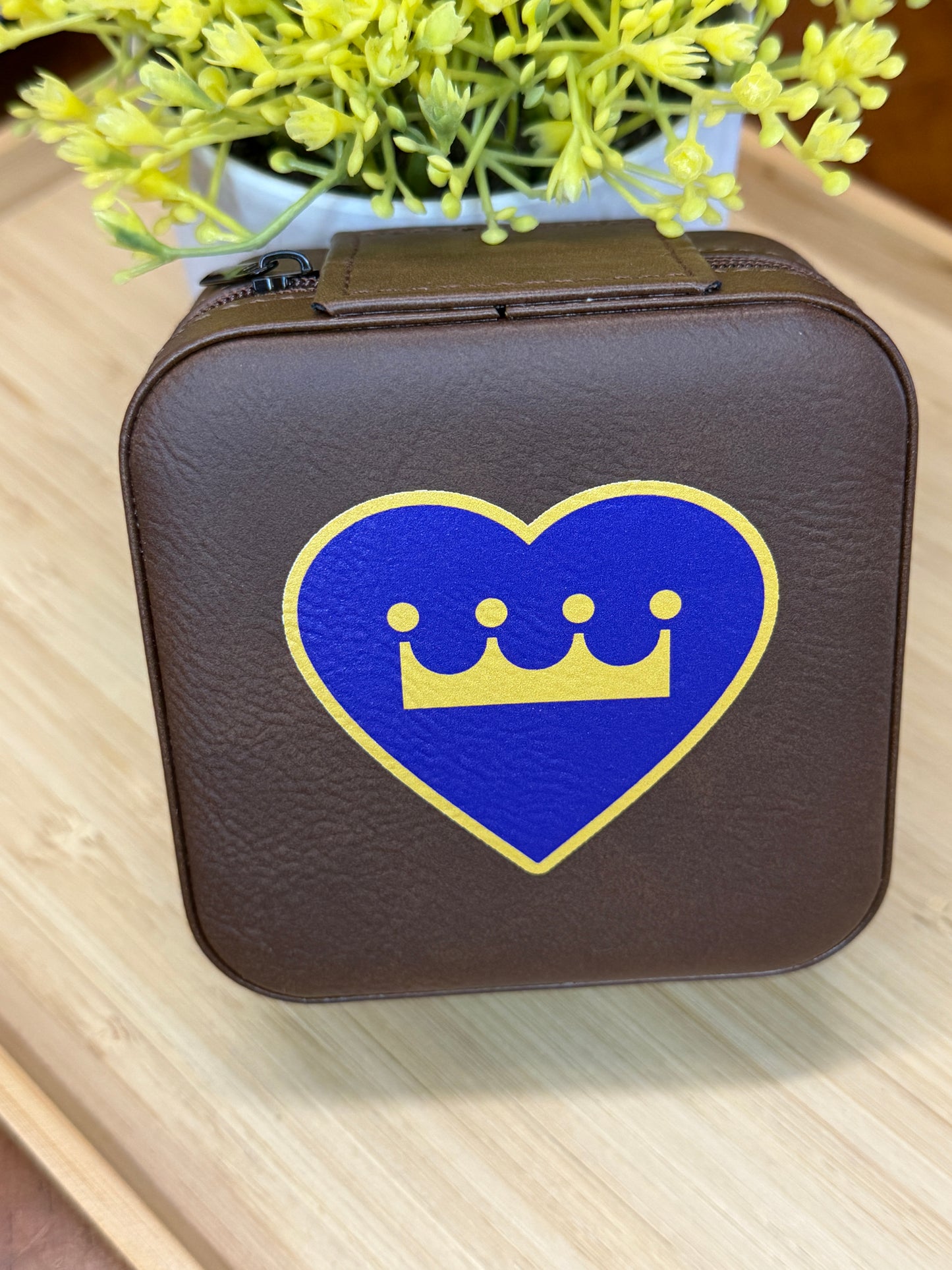 UV Printed KC Royal Crown Heart Jewelry Box