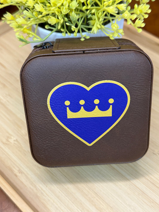 UV Printed KC Royal Crown Heart Jewelry Box