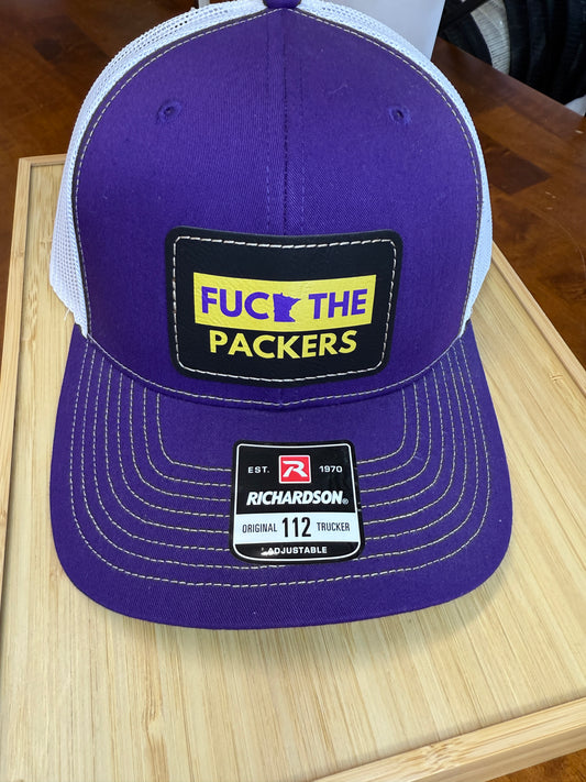 UV Printed Fuck The Packers Men's Richardson 112 Trucker Hat