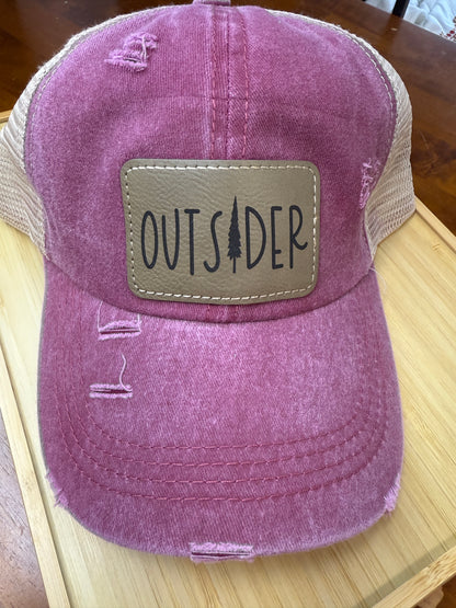 Engraved Outsider Women's Criss Cross Hat