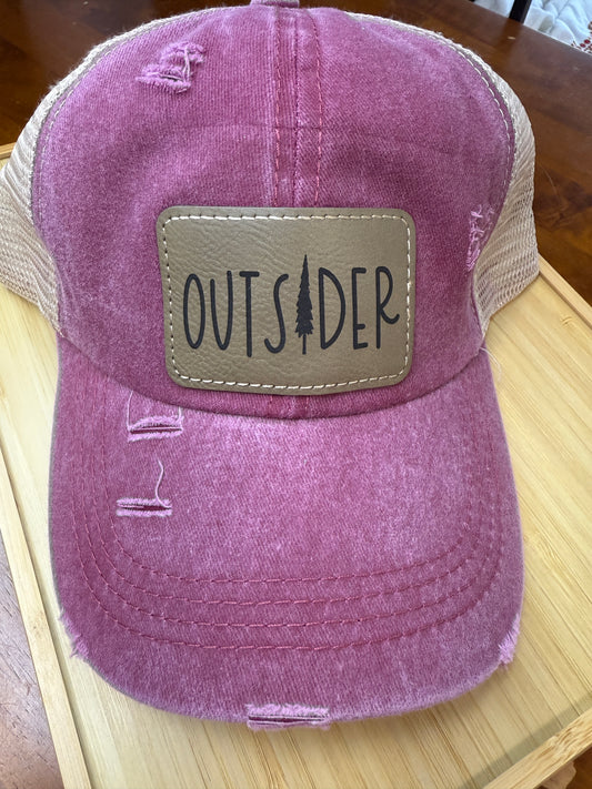 Engraved Outsider Women's Criss Cross Hat