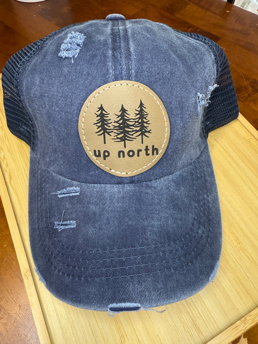 Engraved Up North Women's Criss Cross Hat
