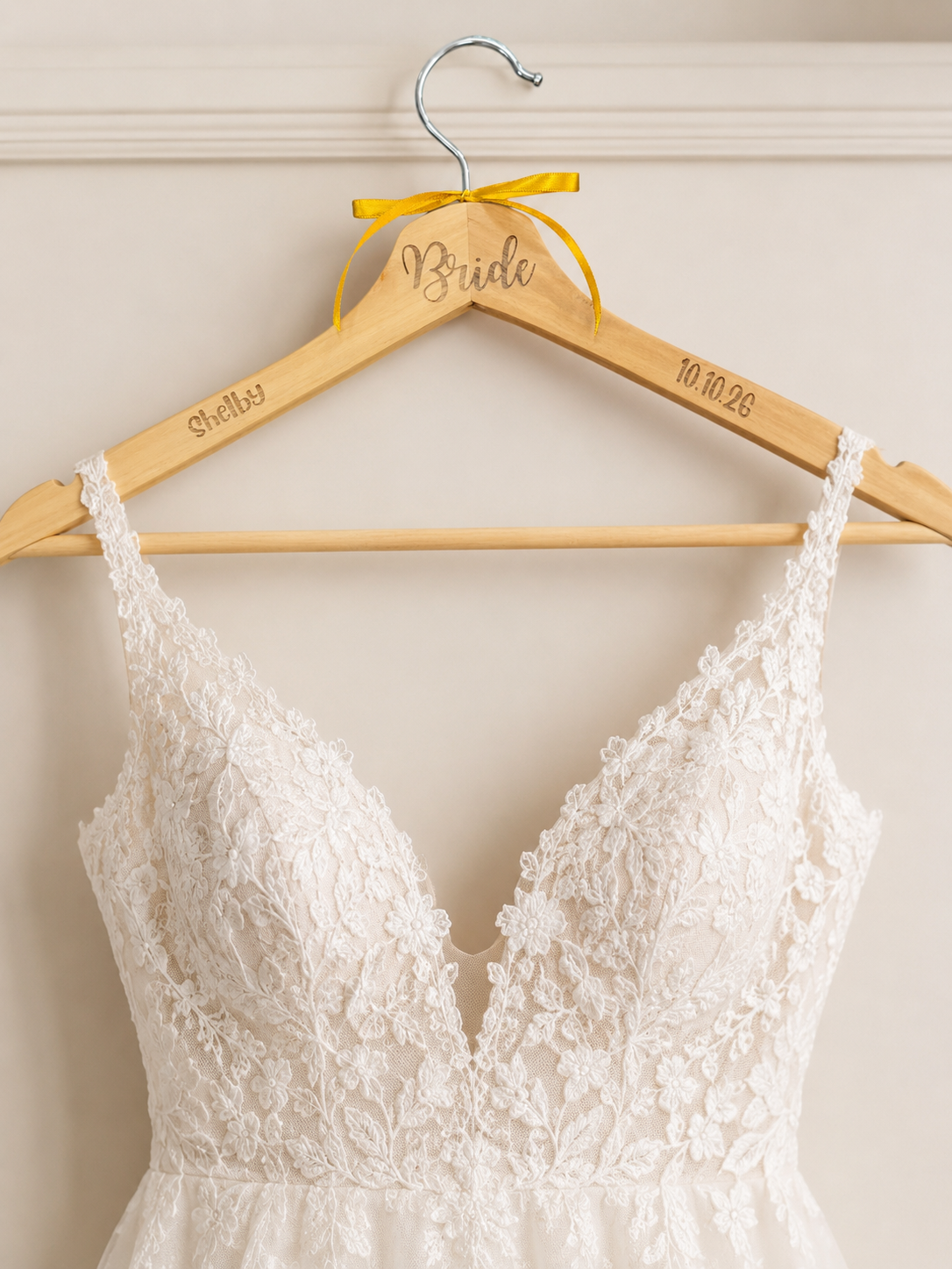 Custom Wood Wedding Hanger