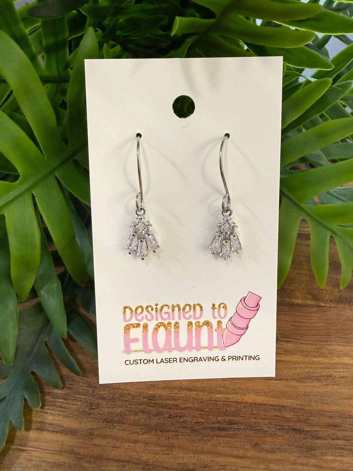 Cubic Zirconia Drop Earrings