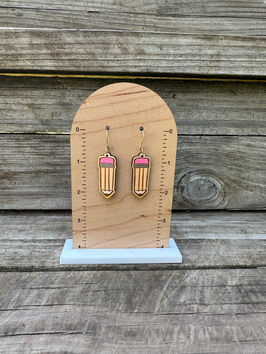 Pencil Dangle Earrings