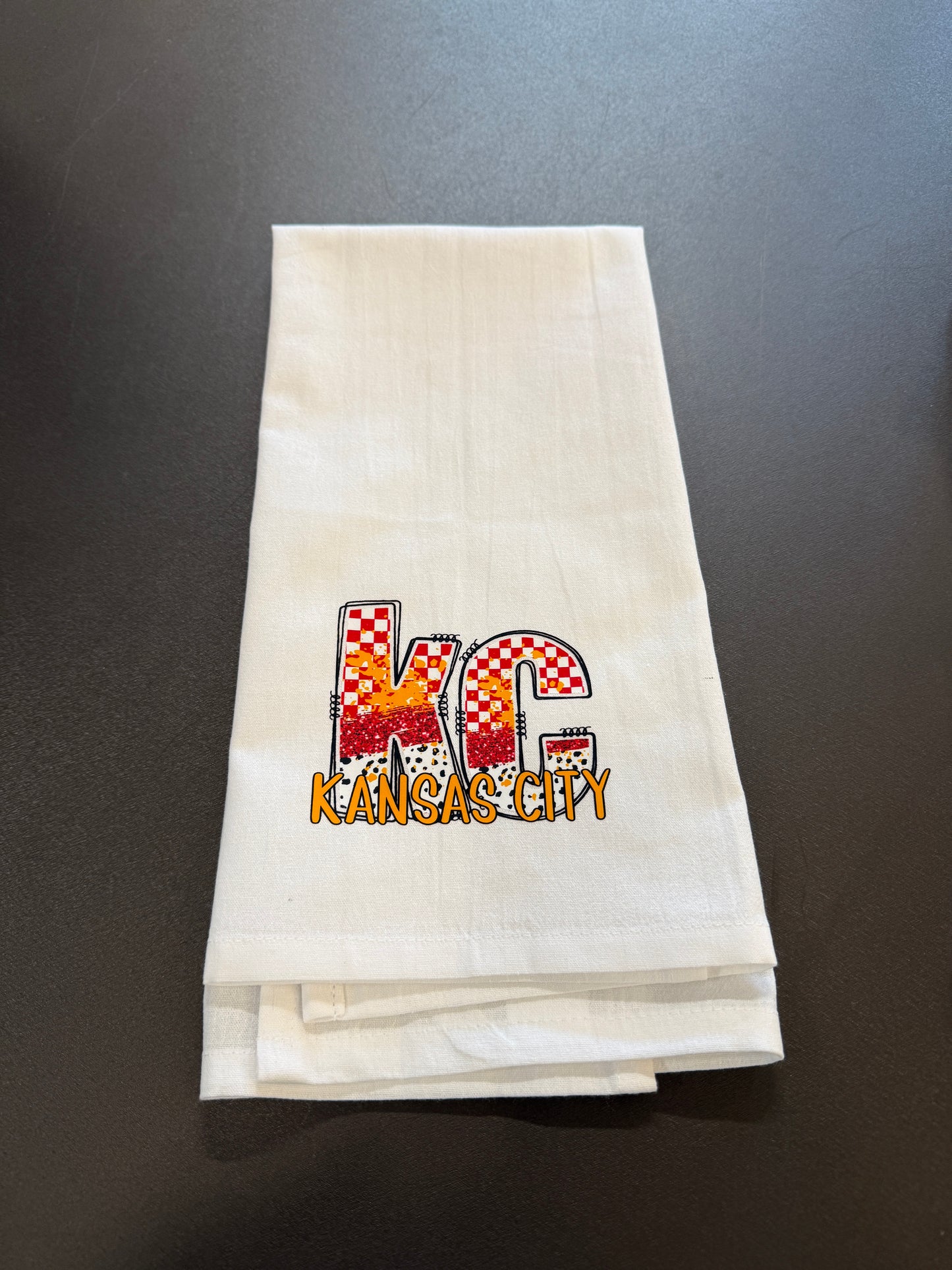 Kansas City Home Team Football Tea Towel / KC Football Gifts