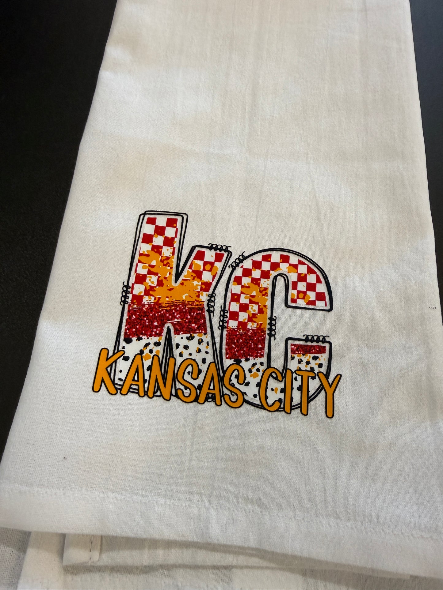 Kansas City Home Team Football Tea Towel / KC Football Gifts