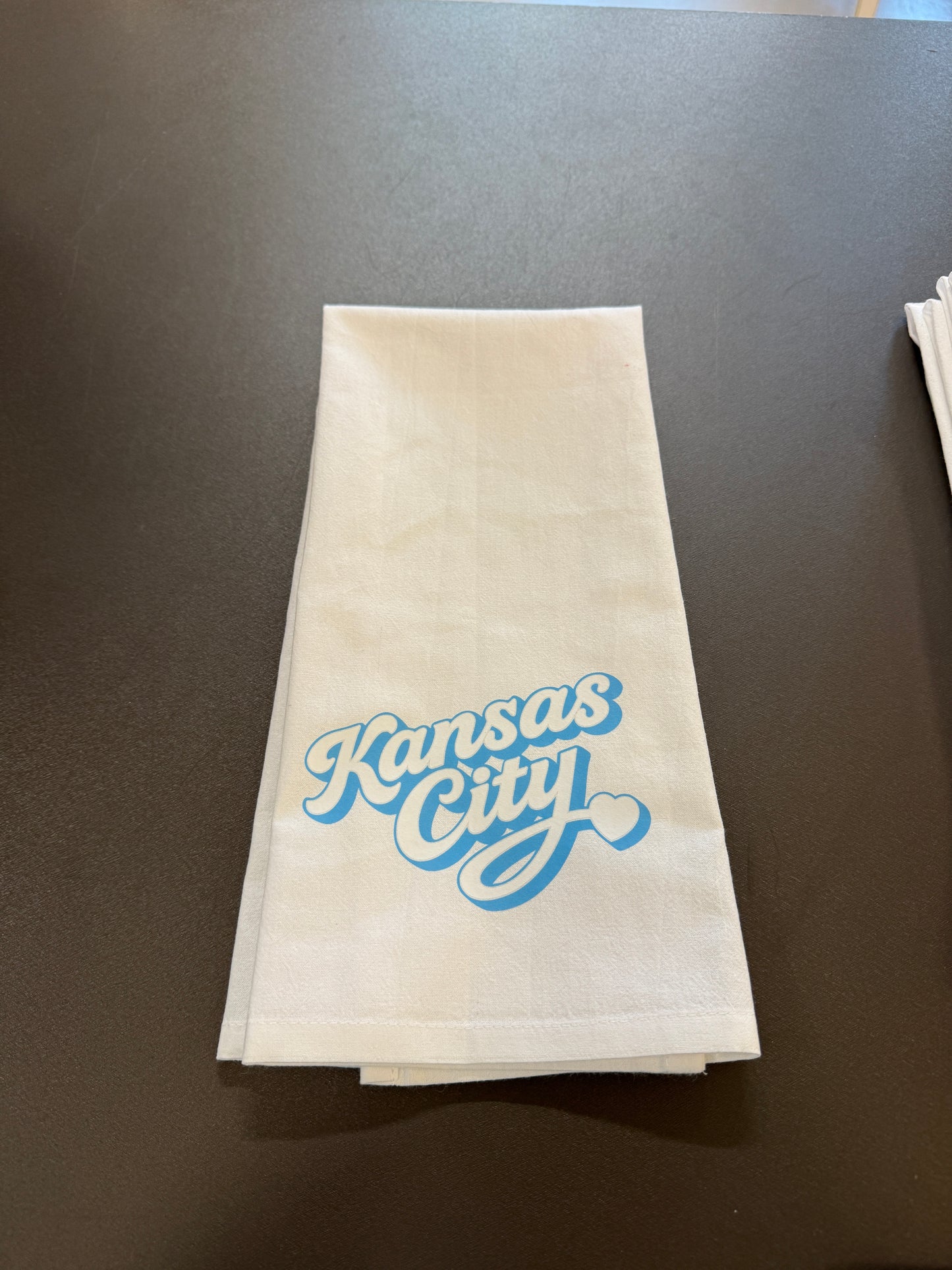 Kansas City Script Tea Towel (Multiple Colors) | KC Gift | Kansas City Souvenir