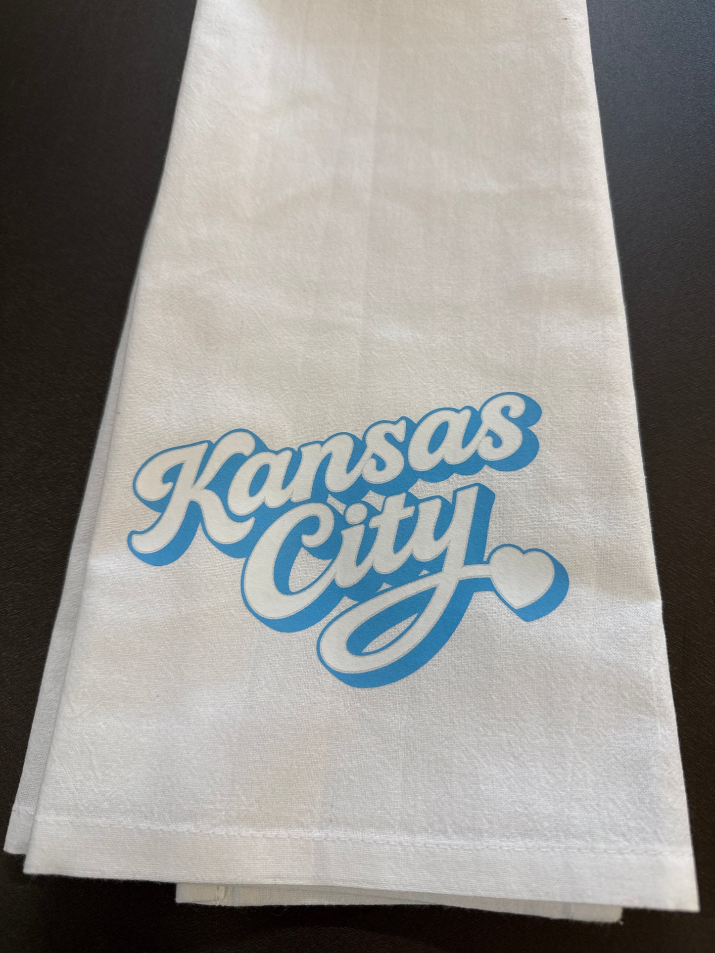 Kansas City Script Tea Towel (Multiple Colors) | KC Gift | Kansas City Souvenir