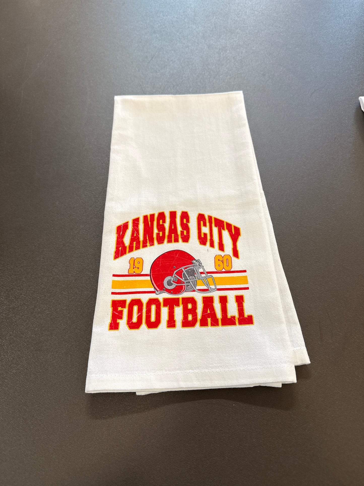 Kansas City Vintage Tea Towel / KC Football Gifts