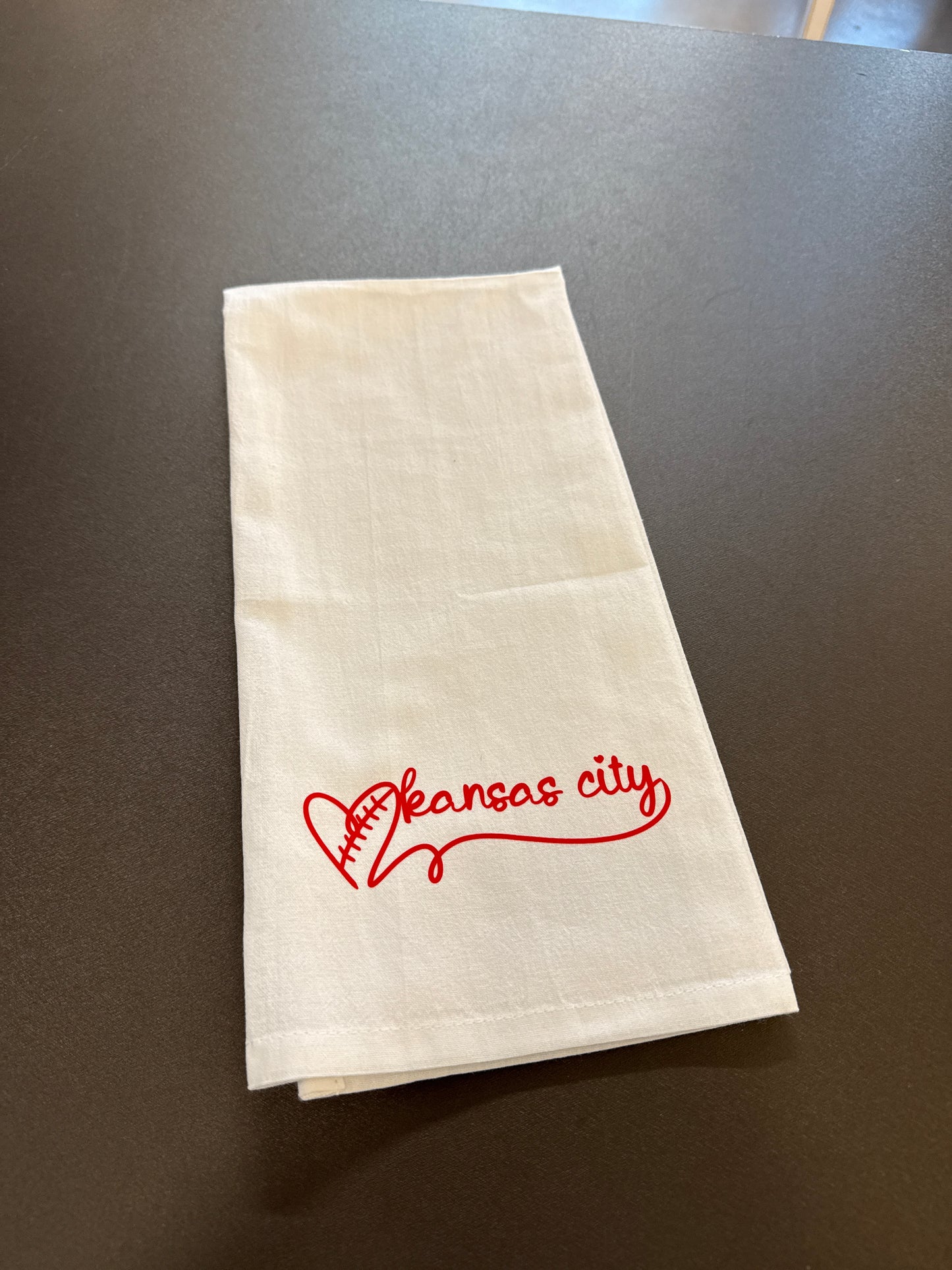 Kansas City Football Tea Towel | KC Gifts | Kansas City Souvenirs