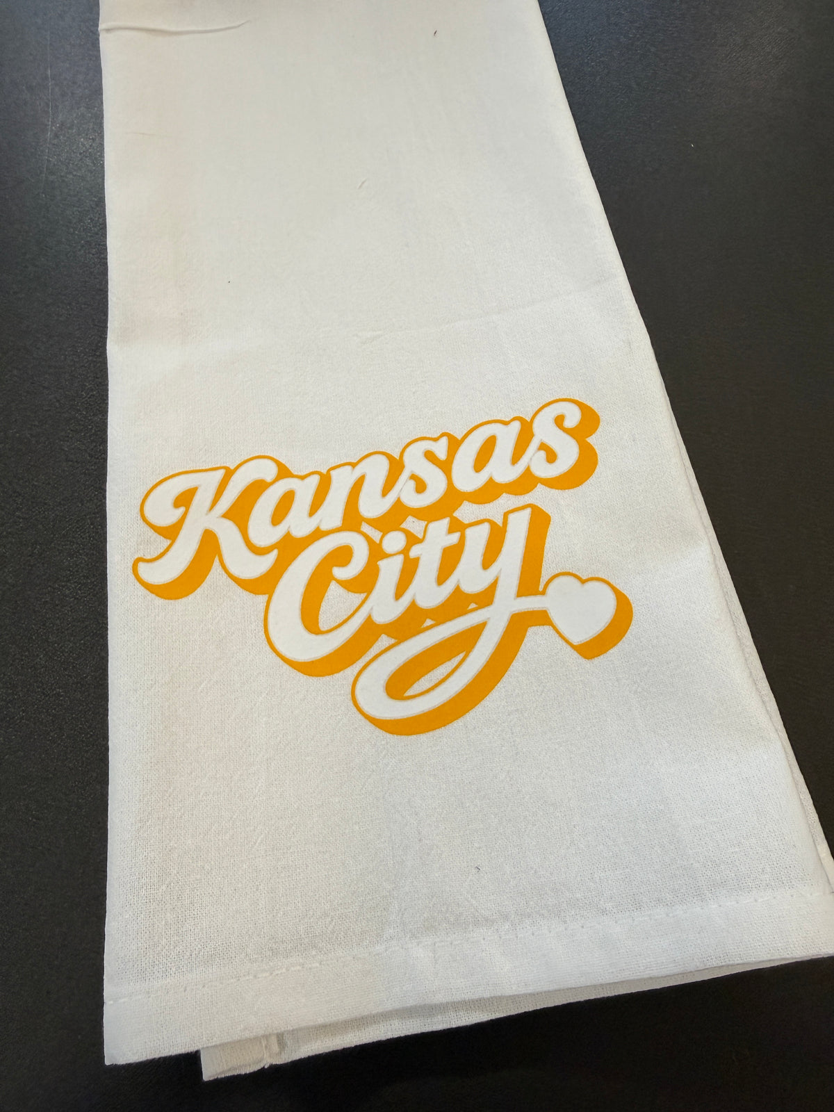 Kansas City Script Tea Towel (Multiple Colors) | KC Gift | Kansas City Souvenir