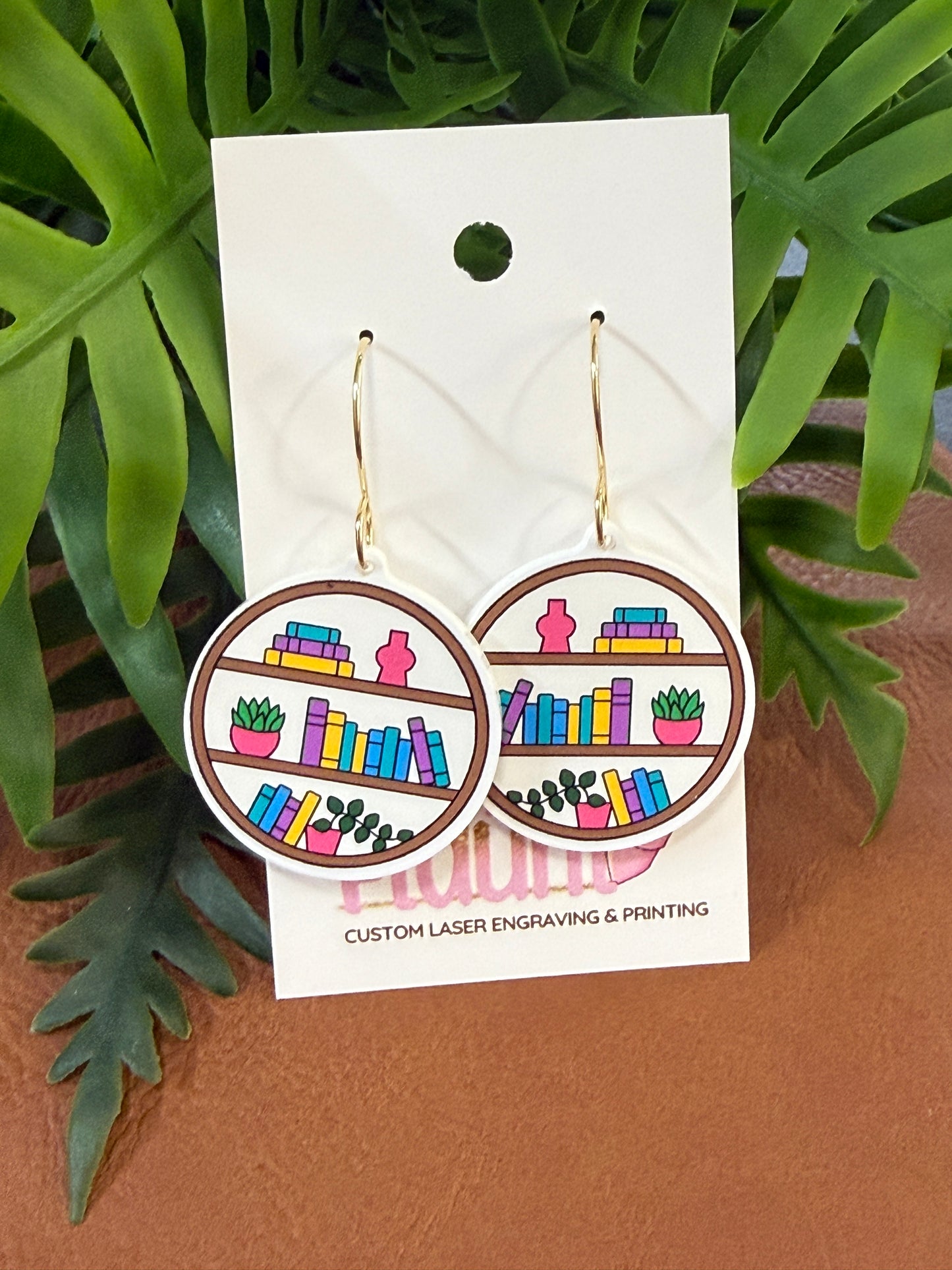 Bookshelf Dangle Earrings (Multiple Options)