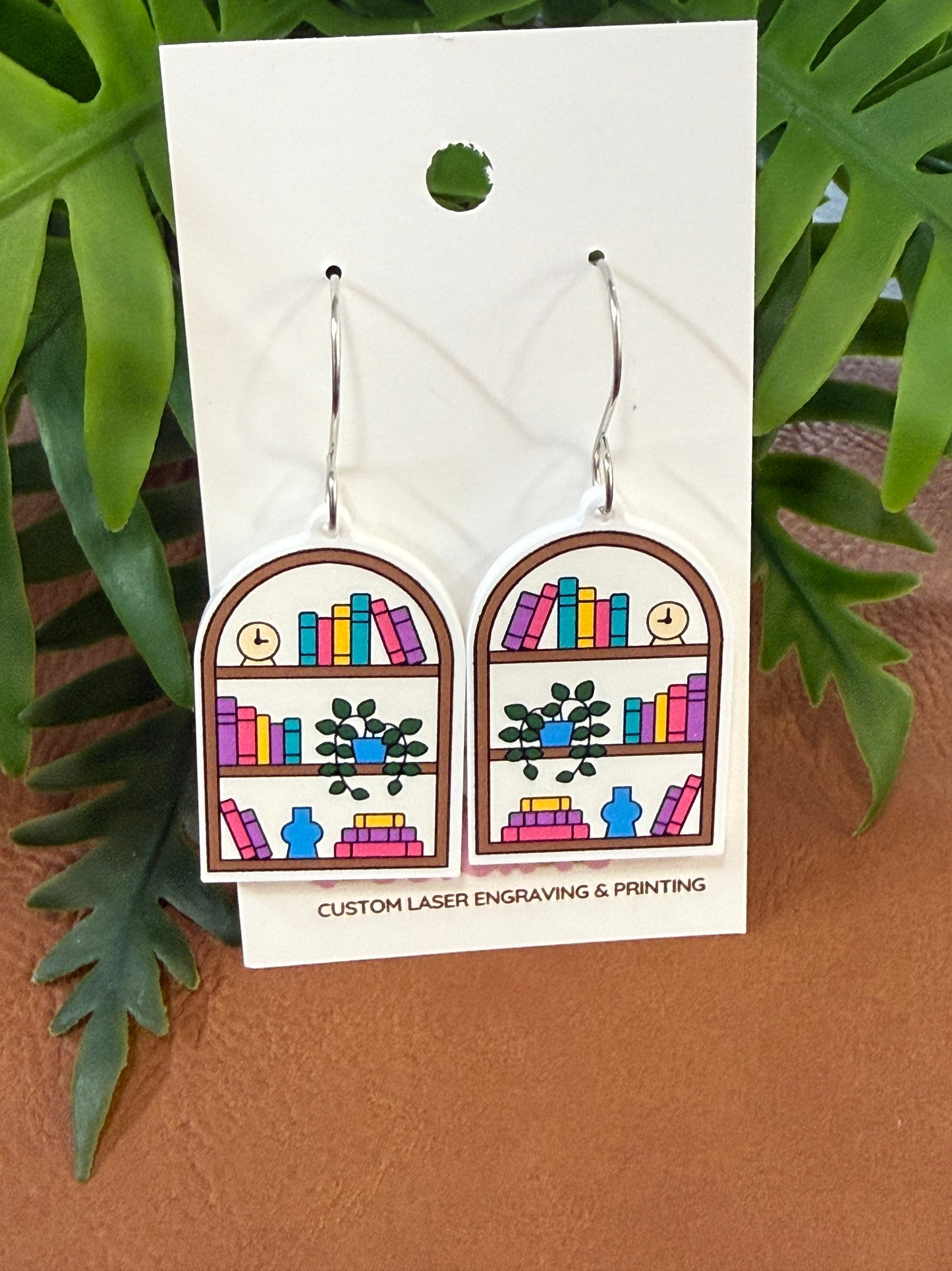 Bookshelf Dangle Earrings (Multiple Options)