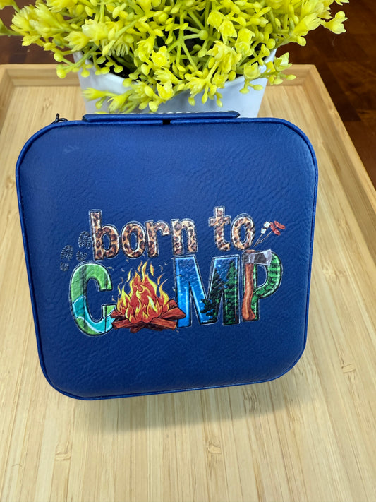 UV Printed Born To Camp Jewelry Box