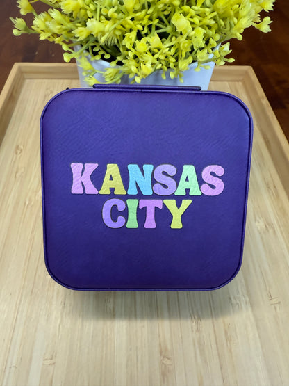 UV Printed Personalized City Name Jewelry Box