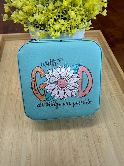UV Printed With God Jewelry Box