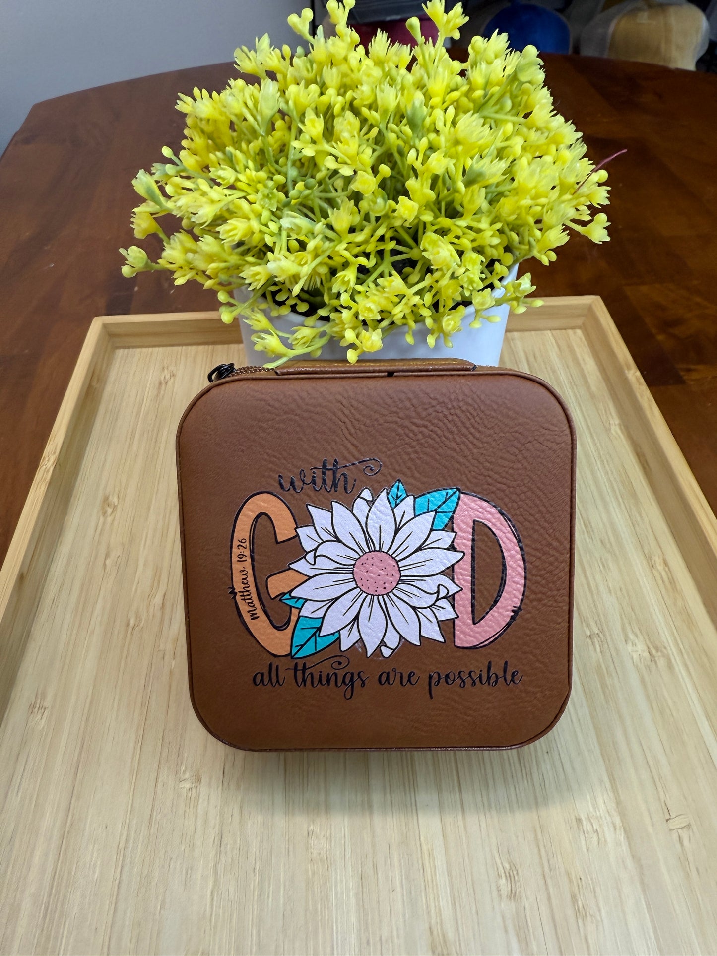 UV Printed With God Jewelry Box
