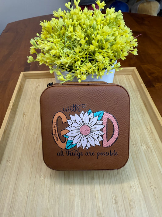 UV Printed With God Jewelry Box