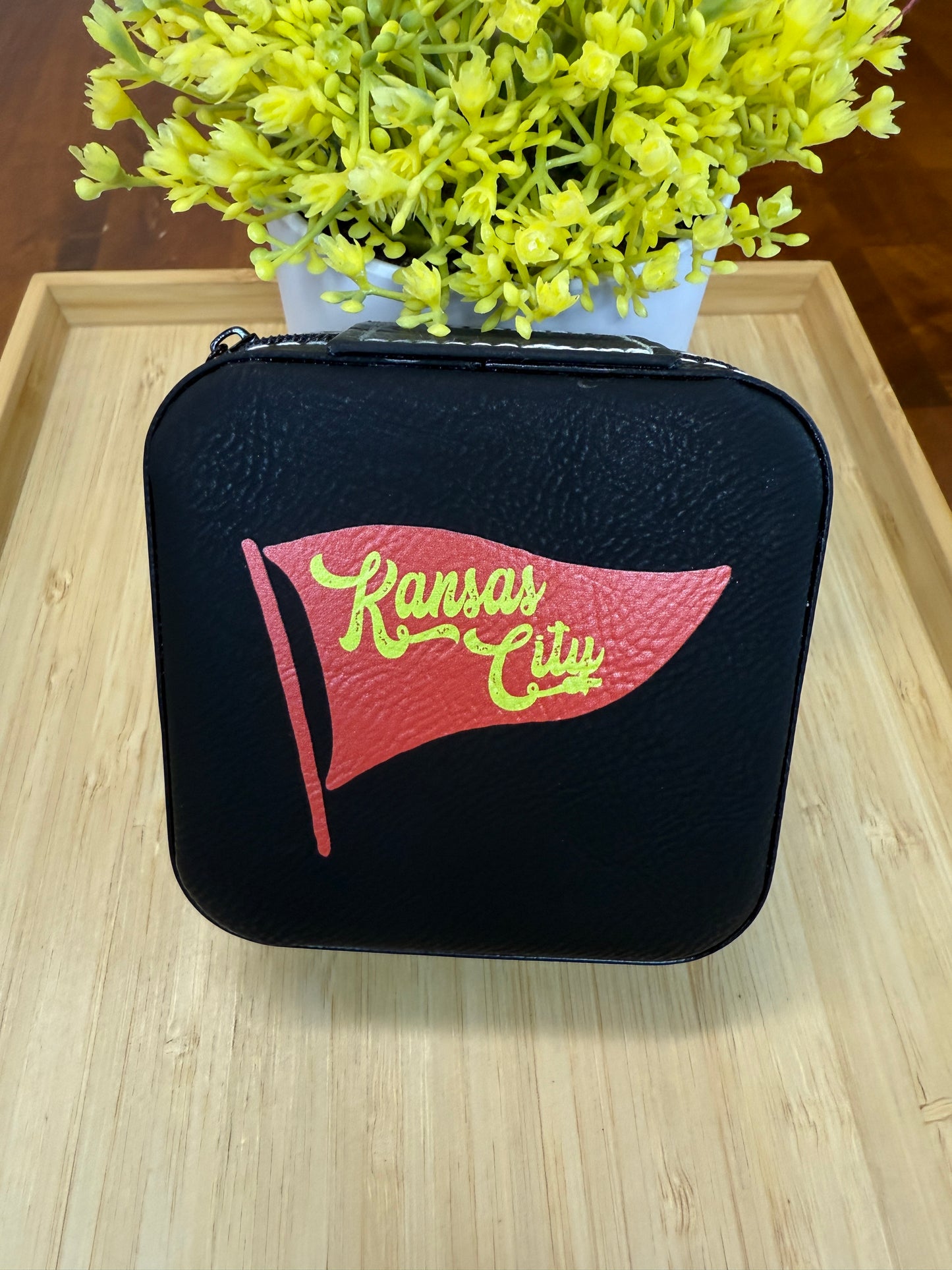 UV Printed Red Kansas City Pennant Jewelry Box