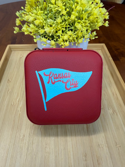 UV Printed Teal Kansas City Pennant Jewelry Box