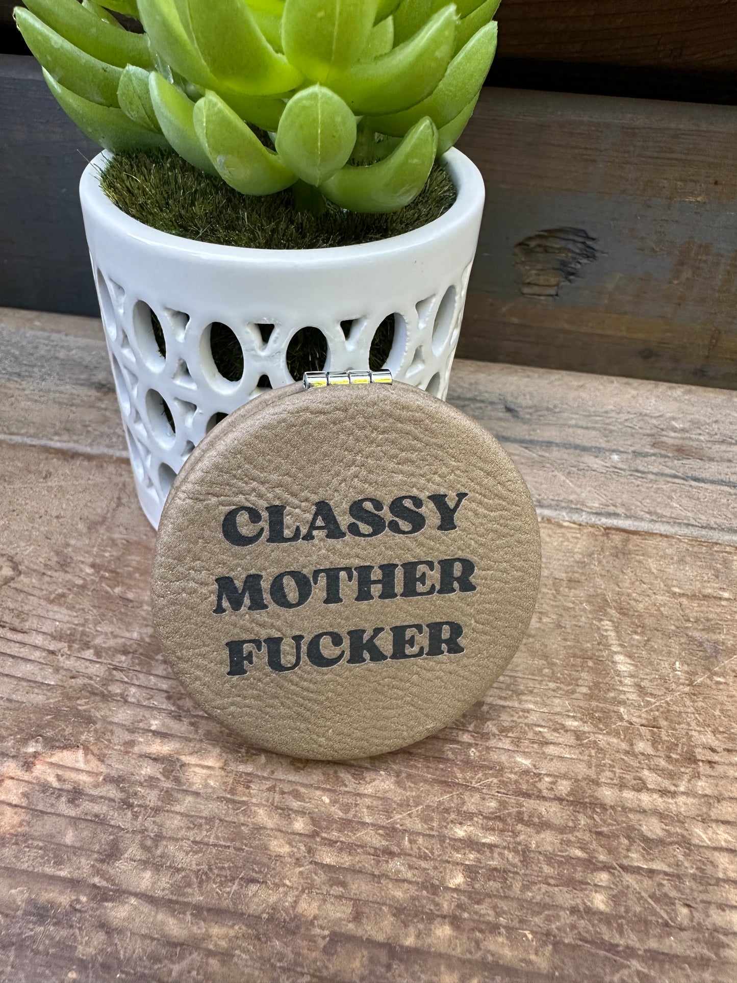 Classy Mother F Compact Mirror